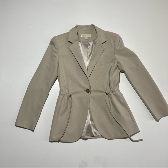 MICHAEL Michael Kors Drawstring Blazer Jacket - Picture 2 of 5